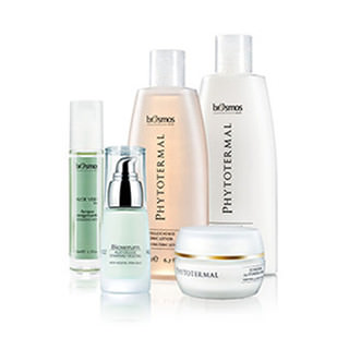 Produktansicht des Biosmos Kennenlernangebots mit shireen's Phytotermal Reinigungsprodukten und Osmoserum